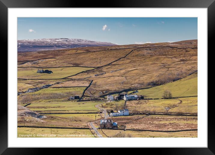 Mickle Fell and Harwood, Teesdale Framed Mounted Print by Richard Laidler