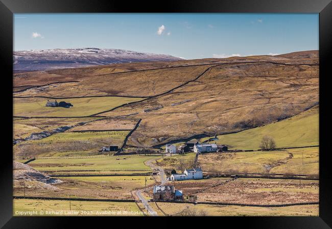 Mickle Fell and Harwood, Teesdale Framed Print by Richard Laidler