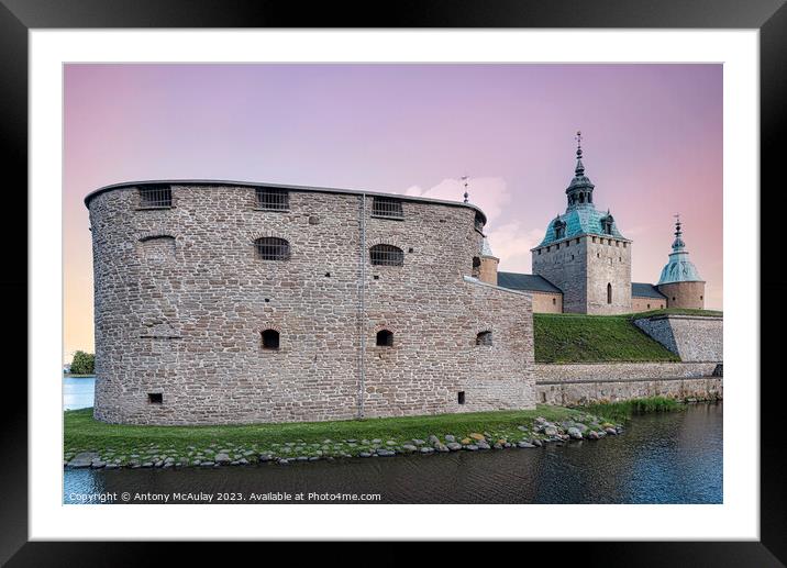 Kalmar Castle Corner Defense Tower Framed Mounted Print by Antony McAulay