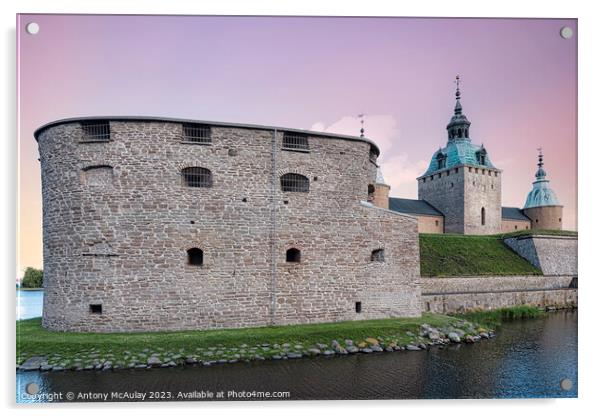 Kalmar Castle Corner Defense Tower Acrylic by Antony McAulay