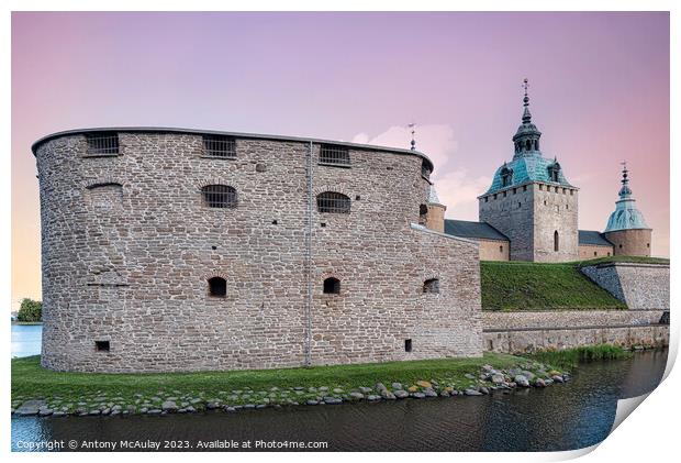 Kalmar Castle Corner Defense Tower Print by Antony McAulay