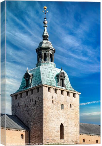 Kalmar Castle Main Tower Canvas Print by Antony McAulay
