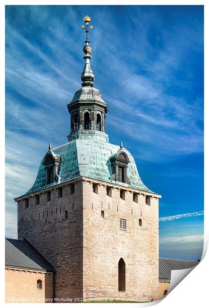 Kalmar Castle Main Tower Print by Antony McAulay