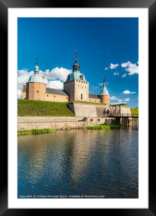 Kalmar Castle Framed Mounted Print by Antony McAulay