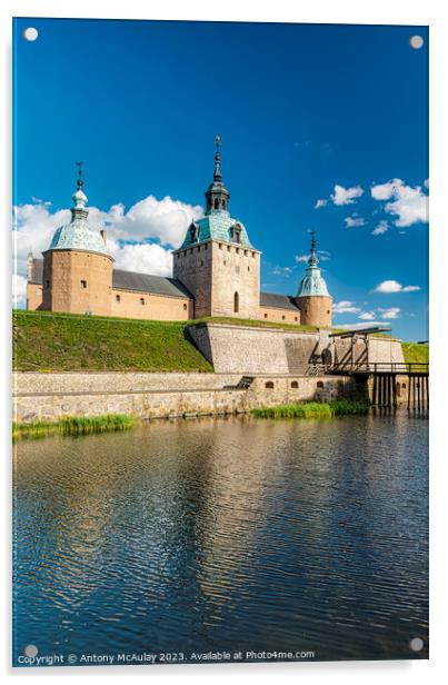 Kalmar Castle Acrylic by Antony McAulay
