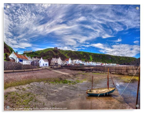 Pennan Historical Fishing Village Aberdeenshire Scotland  Acrylic by OBT imaging