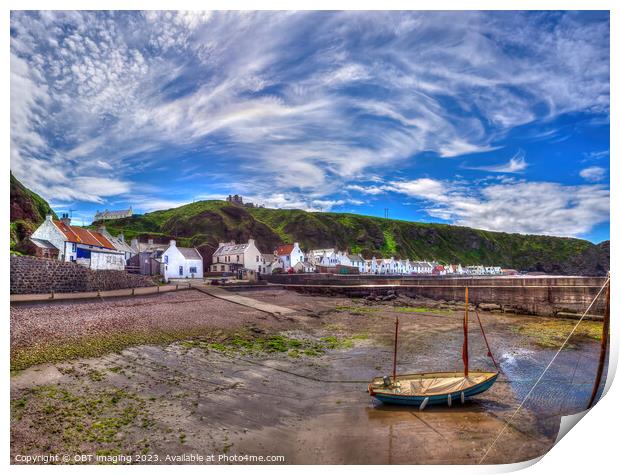 Pennan Historical Fishing Village Aberdeenshire Scotland  Print by OBT imaging