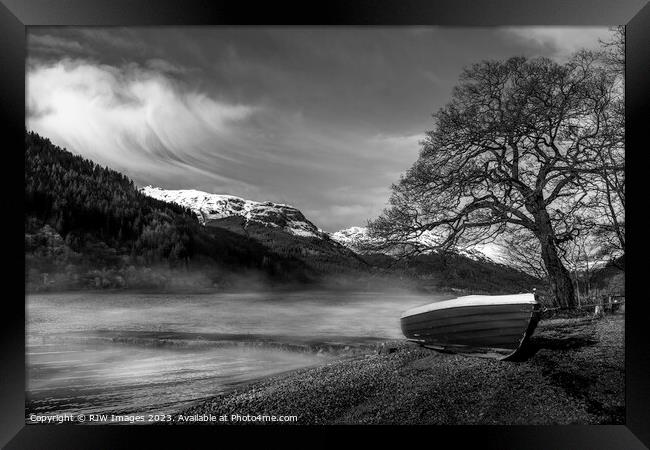 Morning Mist Loch Eck Framed Print by RJW Images