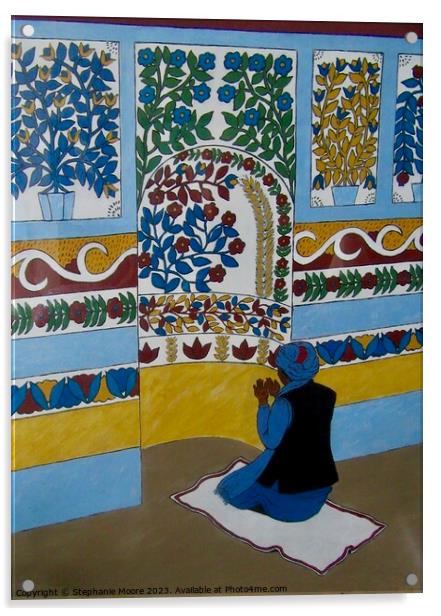 Afghan Mosque Acrylic by Stephanie Moore