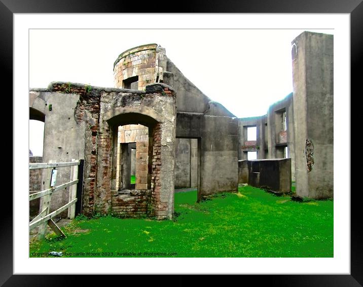 Building Ruins Framed Mounted Print by Stephanie Moore
