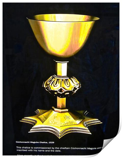 Cuchannacht Maguire Chalice 1529 Print by Stephanie Moore