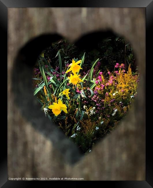 Spring in my heart  Framed Print by Rowena Ko