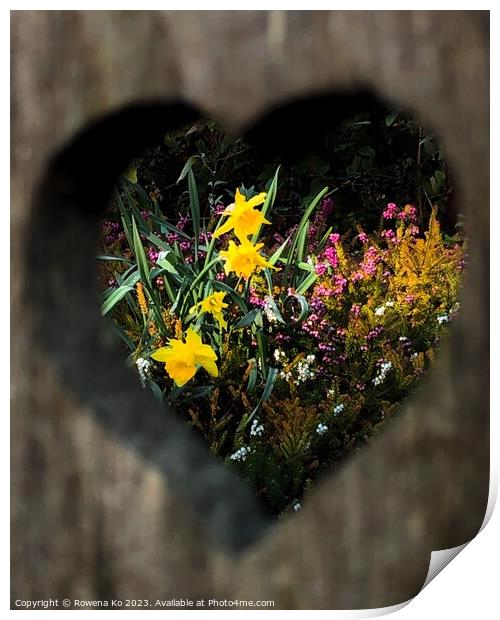 Spring in my heart  Print by Rowena Ko