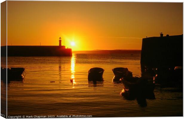 Dawn, St. Ives Harbour Canvas Print by Photimageon UK
