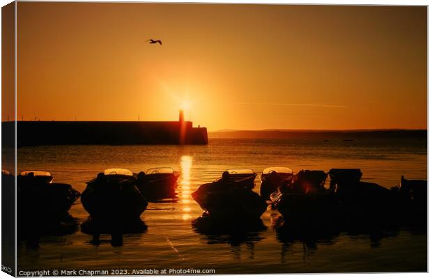 Dawn, St. Ives Harbour Canvas Print by Photimageon UK