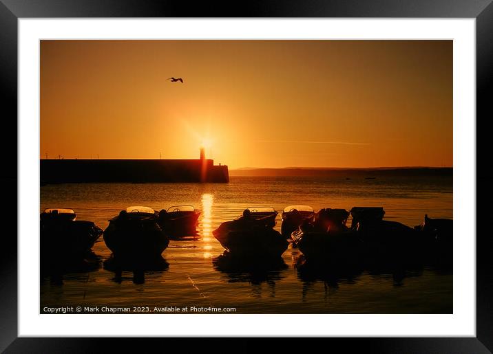 Dawn, St. Ives Harbour Framed Mounted Print by Photimageon UK