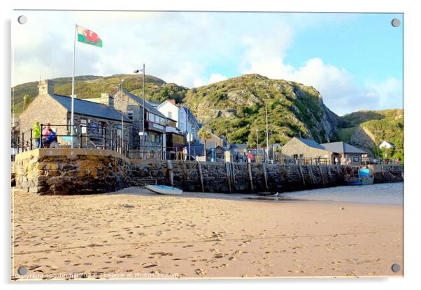 The Quay, Barmouth, Wales. Acrylic by john hill