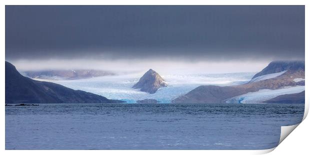 Smeerenburgbreen at Spitsbergen Print by Arterra 