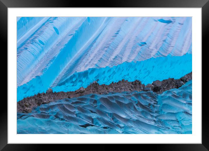 Glacier Ice Framed Mounted Print by Arterra 