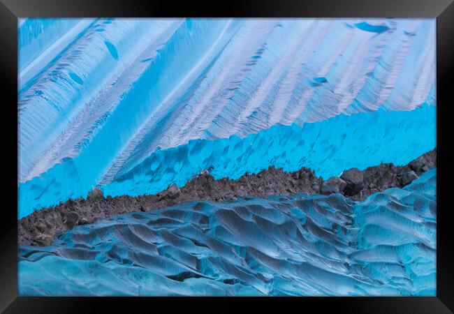 Glacier Ice Framed Print by Arterra 