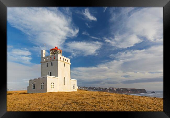 Dyrholaey Lighthouse, Iceland Framed Print by Arterra 