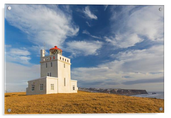 Dyrholaey Lighthouse, Iceland Acrylic by Arterra 
