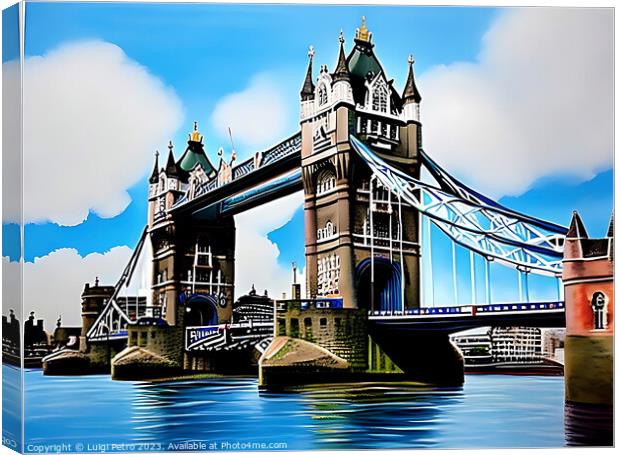 Tower Bridge, in London, United Kingdom Canvas Print by Luigi Petro