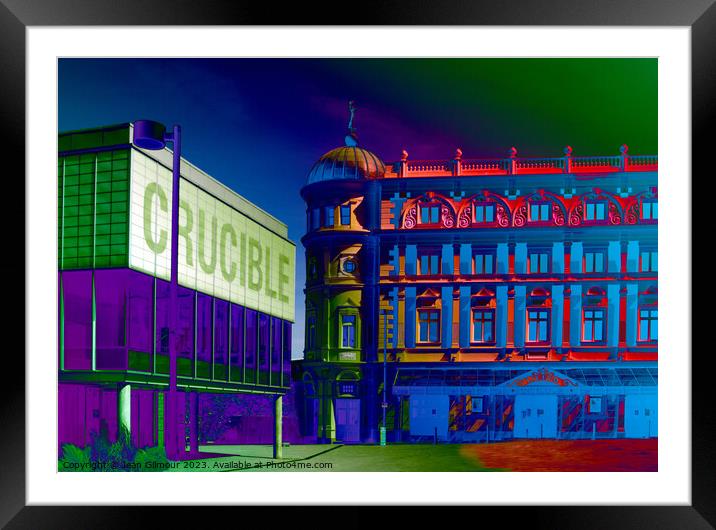 Sheffield Theatres Framed Mounted Print by Jean Gilmour