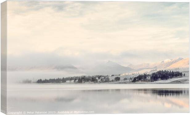 Loch Tulla in morning light Canvas Print by Peter Paterson