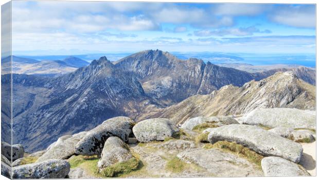 View from Goatfell Canvas Print by William Starkey
