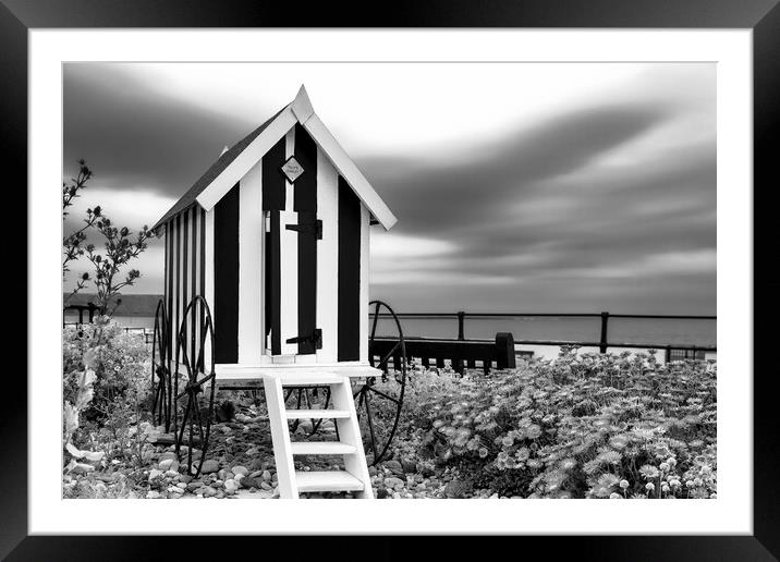 Filey Black and White Framed Mounted Print by Tim Hill
