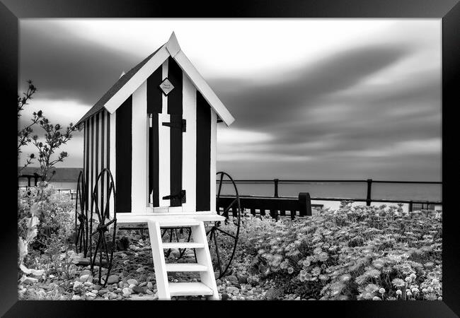 Filey Black and White Framed Print by Tim Hill