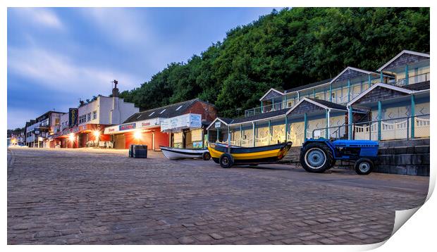 Filey Cobble Boat Ramp Print by Tim Hill