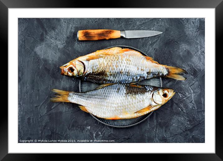 Dry fish, ram. Framed Mounted Print by Mykola Lunov Mykola