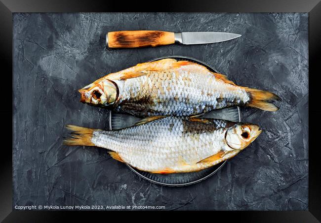 Dry fish, ram. Framed Print by Mykola Lunov Mykola