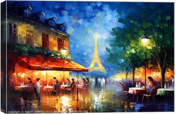 Cafe Culture Canvas Print by Robert Deering