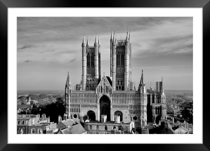 Lincoln Cathedral In England Framed Mounted Print by Artur Bogacki