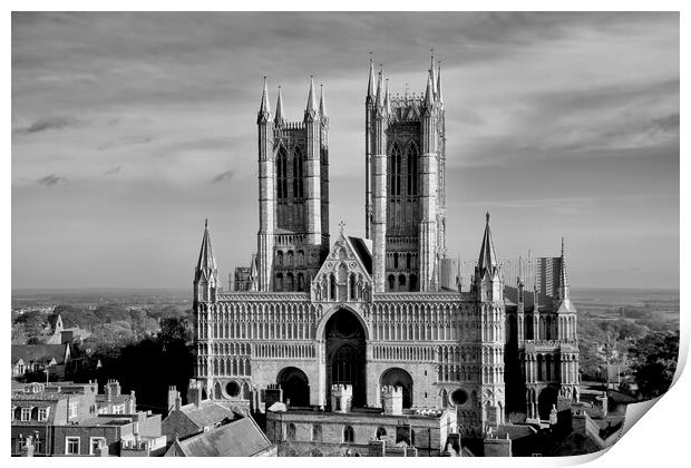 Lincoln Cathedral In England Print by Artur Bogacki
