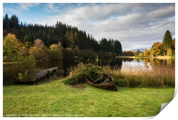 Loch Ard In the Trossachs Print by Peter Paterson