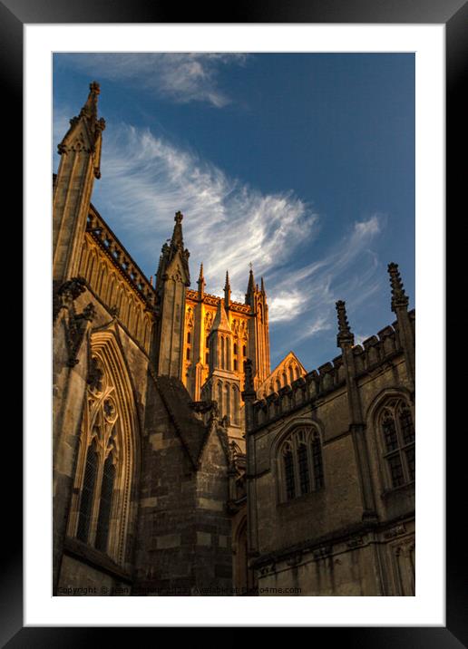Wells Cathedral  Framed Mounted Print by Jean Gilmour