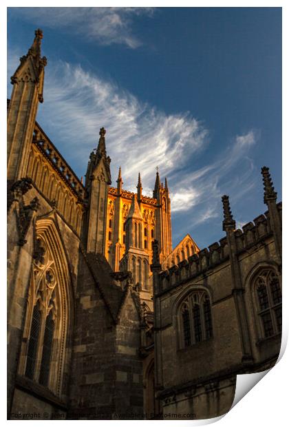 Wells Cathedral  Print by Jean Gilmour