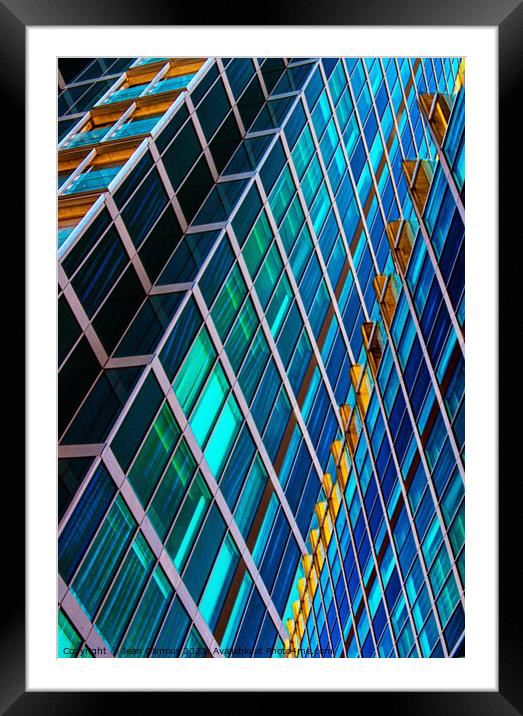 High Rise Framed Mounted Print by Jean Gilmour