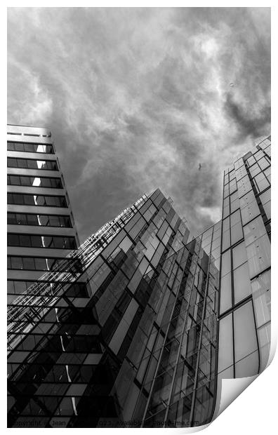 Manchester Architecture Print by Jean Gilmour