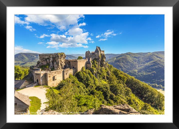 Aggstein castle ruin Framed Mounted Print by Sergey Fedoskin