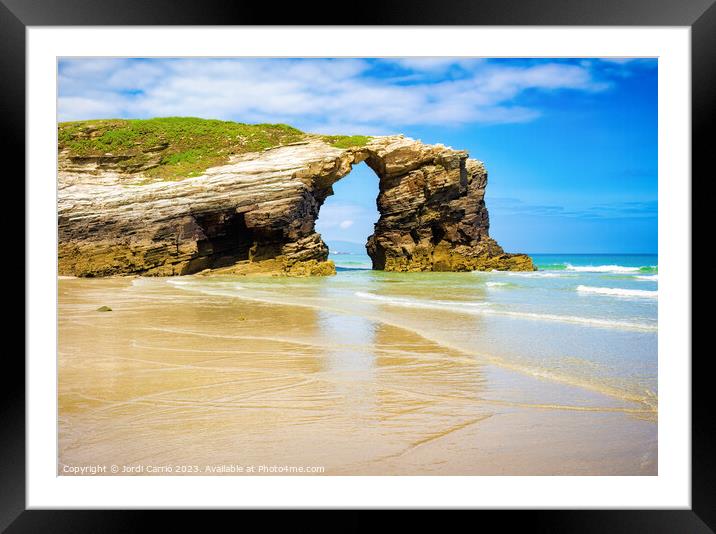 Majestic Arch of Xangal Island - C1705-0389-ORT Framed Mounted Print by Jordi Carrio