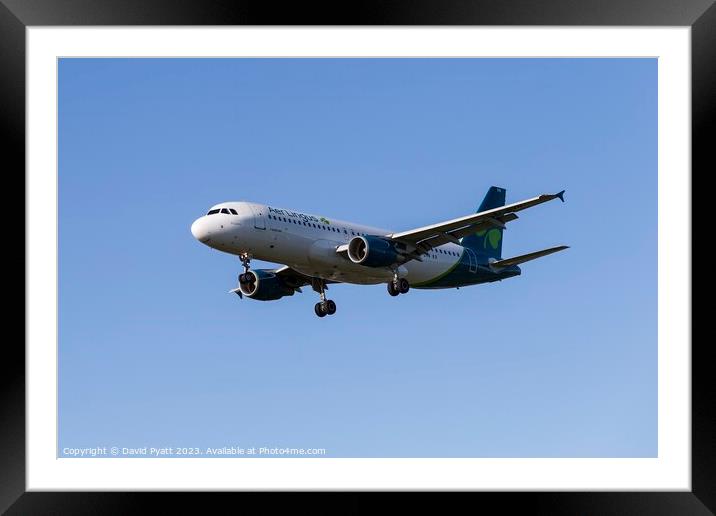 Aer Lingus Airbus A320-214   Framed Mounted Print by David Pyatt