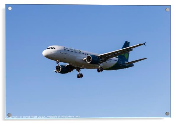 Aer Lingus Airbus A320-214   Acrylic by David Pyatt