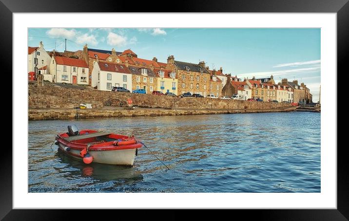 Cellardyke's Harbour  Framed Mounted Print by Lowercase b Studio 