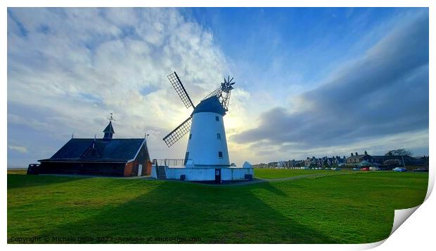 Lytham Windmill Print by Michele Davis