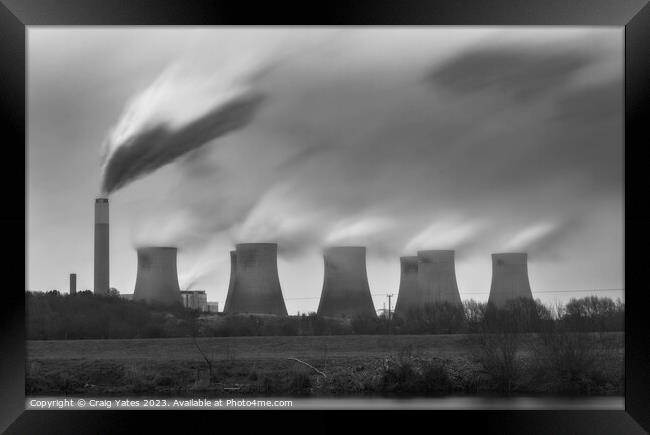 Ratcliffe on Soar Power Station. Nottingham. Framed Print by Craig Yates